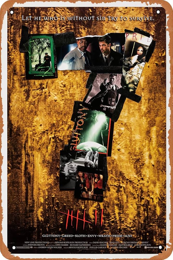 セブン　USオリジナル映画ポスター USオリジナル映画ポスター セブン