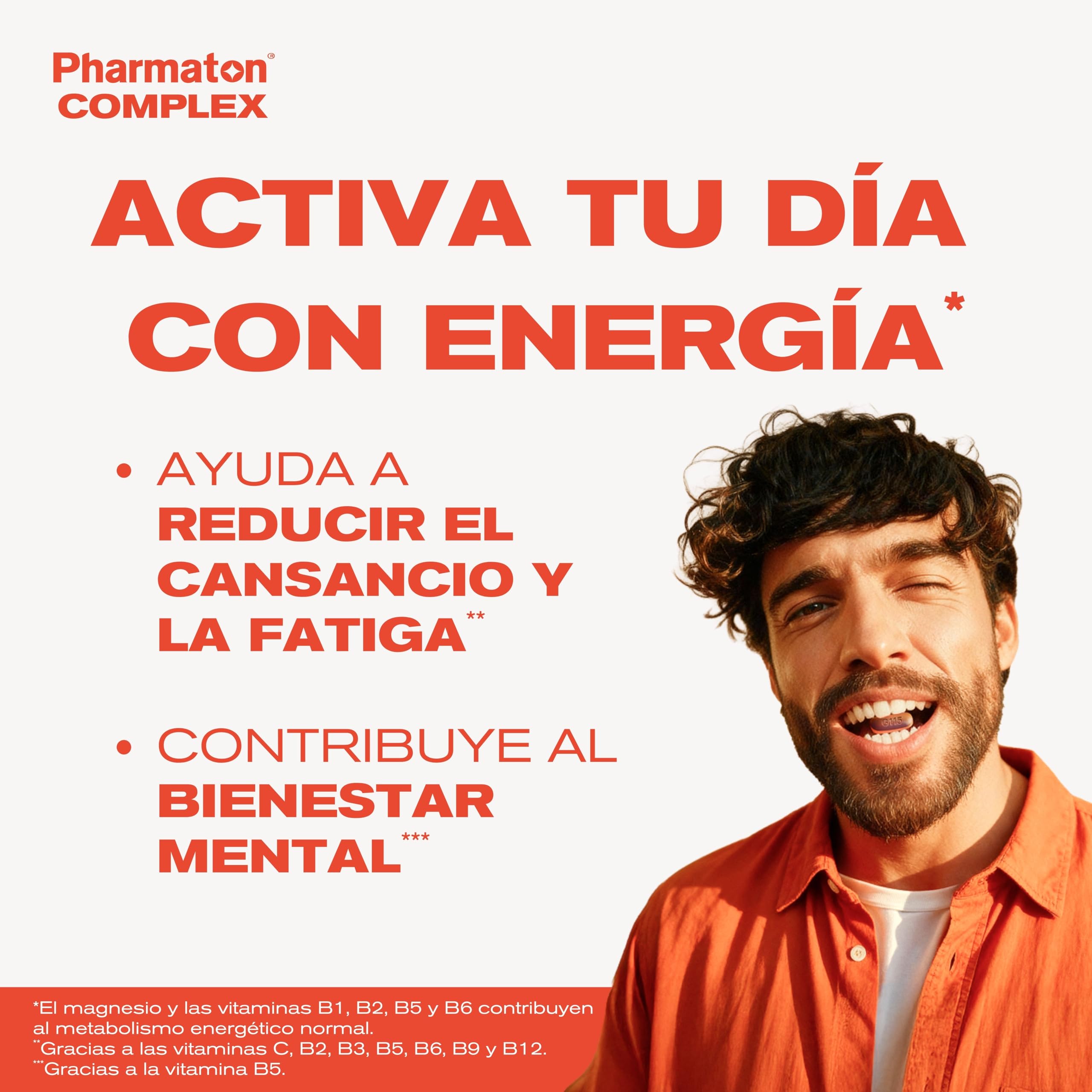 Pharmaton Complex - Multivitamínico con Ginseng G115-200 Comprimidos - Energía Física y Mental - Vitaminas para el cansancio