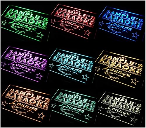 ADVPRO Letrero de neón personalizado con nombre multicolor para karaoke, bar, cerveza, control remoto, 20 colores, 19 modos dinámicos, velocidad y