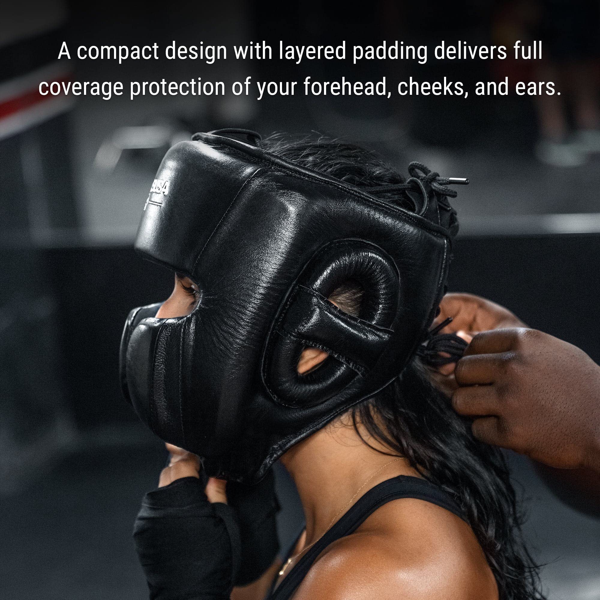 Hayabusa T3 Casque de boxe réglable Noir Taille L