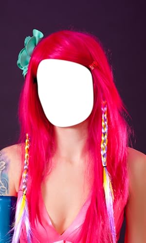 Salão de fotos de estilo de cabelo de cor