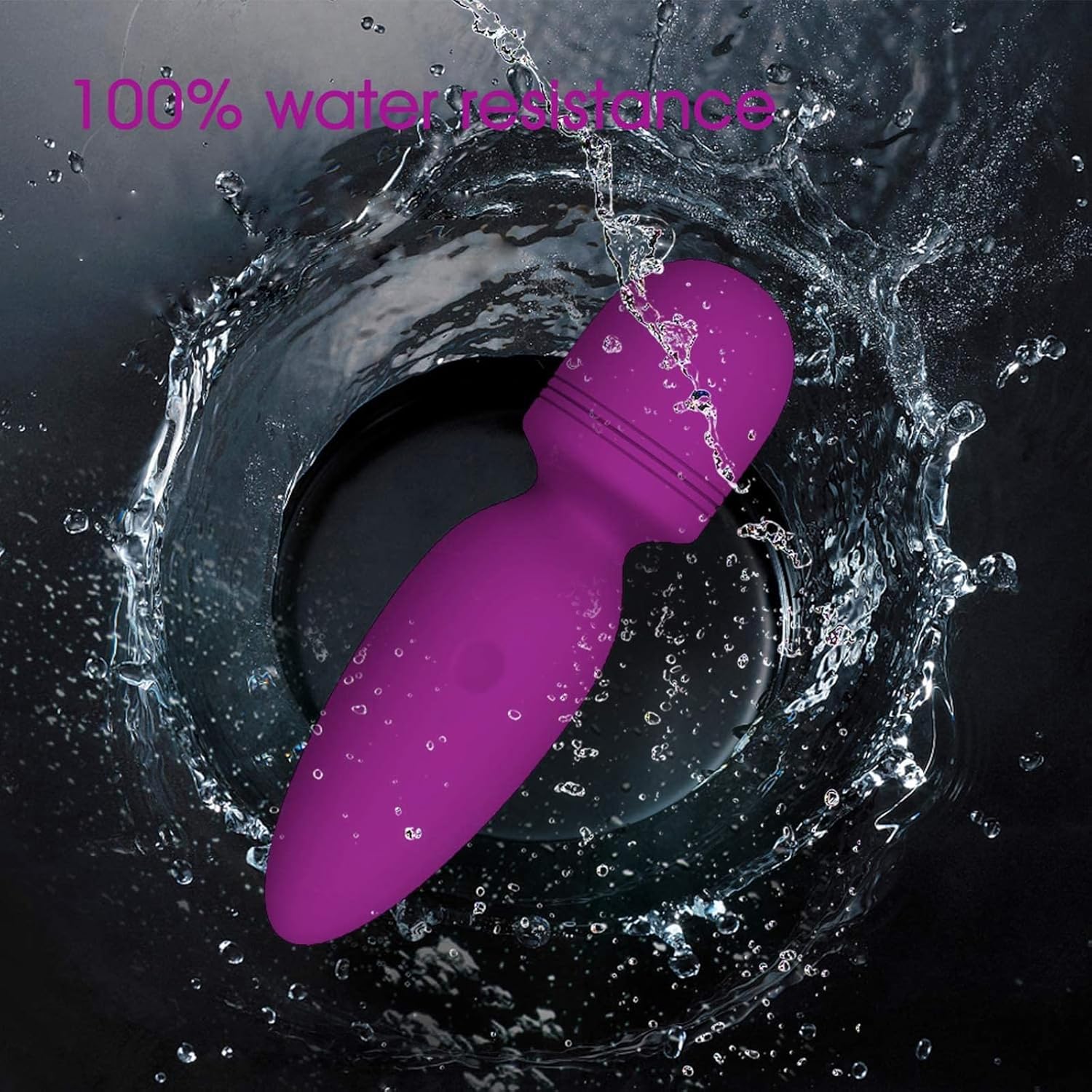 Mini Wand Massager Small Hand-held Massager,Quiet,Portable Personal Massager Silicone Massager Cordless for Neck Shoulder Back Body Massage