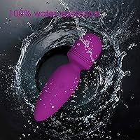 Vista 3 de Mini varita masajeadora de mano, silenciosa, portátil, masajeador personal de silicona, inalámbrico para cuello, hombro, espalda, masaje corporal