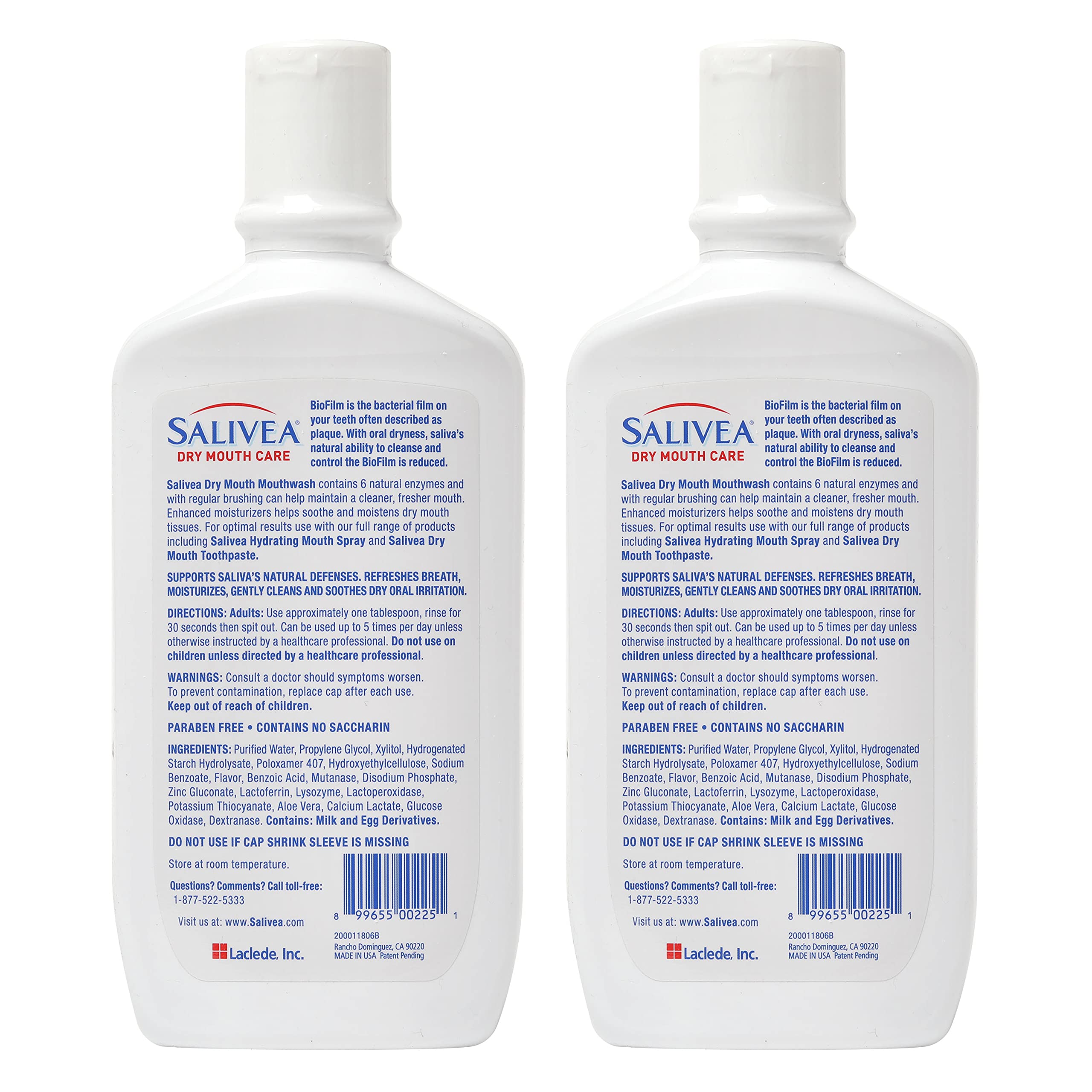 Buy SALIVEA Dry Mouth Mouthwash Soothing Mint Mouthwash with Natural