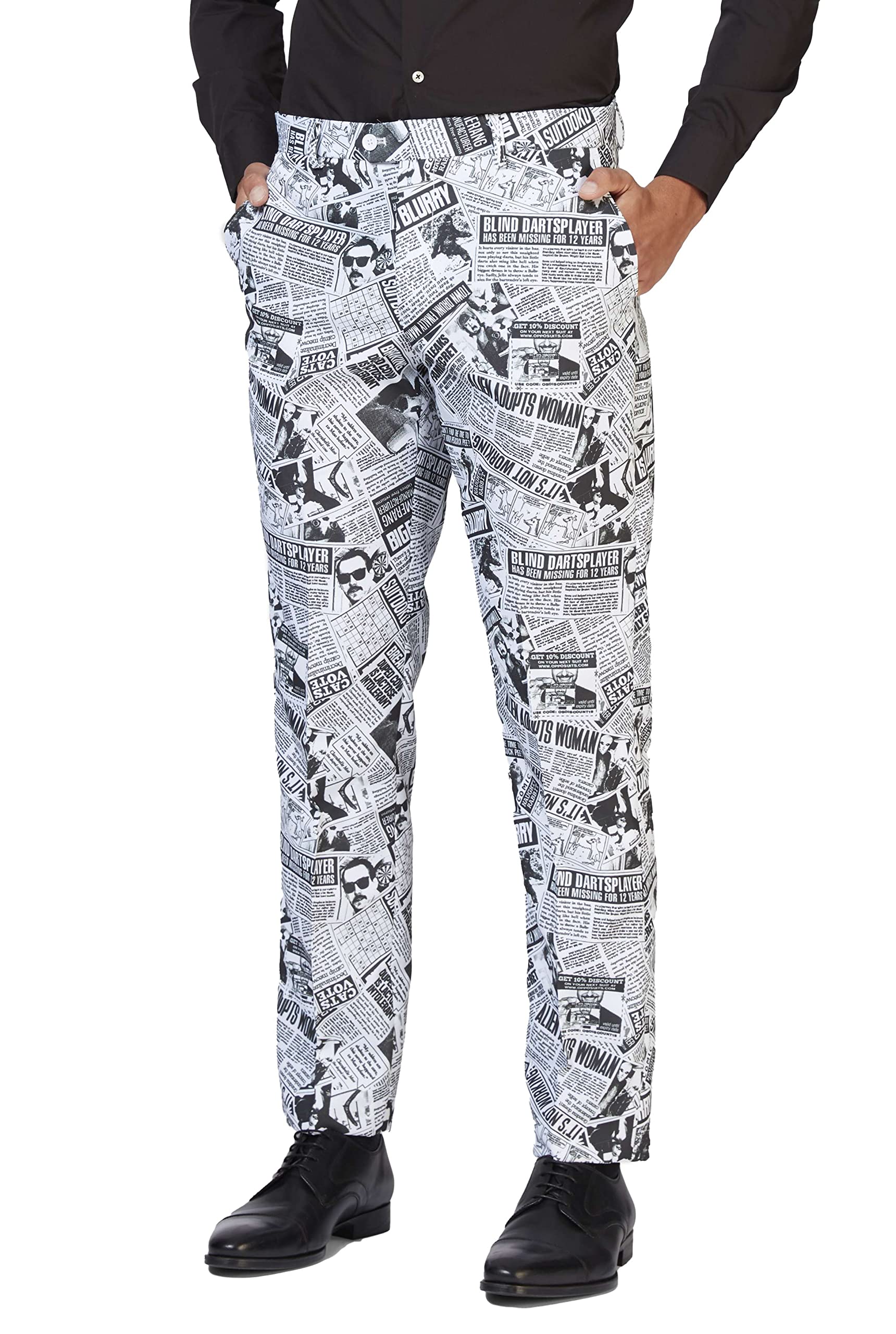 OppoSuits Stroje imprezowe w jednolitym kolorze - kolorowe stroje na studniówkę - wesela - wieczory kawalerskie - w zestawie z marynarką, spodniami i krawatem