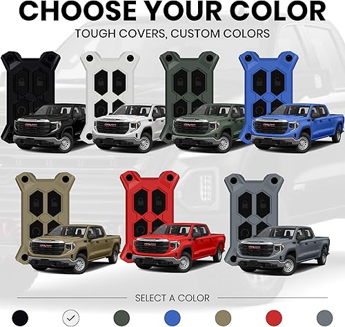 Vista 48 de Funda para llavero Chevy – para funda de llavero GMC – Accesorios Silverado Sierra – Abrebotellas integrado – Compatible con guía de ajuste