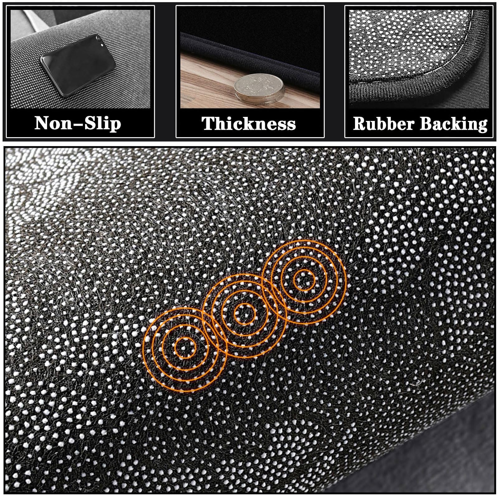 Tappetino per batteria antiscivolo professionale, coperta insonorizzata per kit batteria acustica ed elettronica, 200 x 180 cm