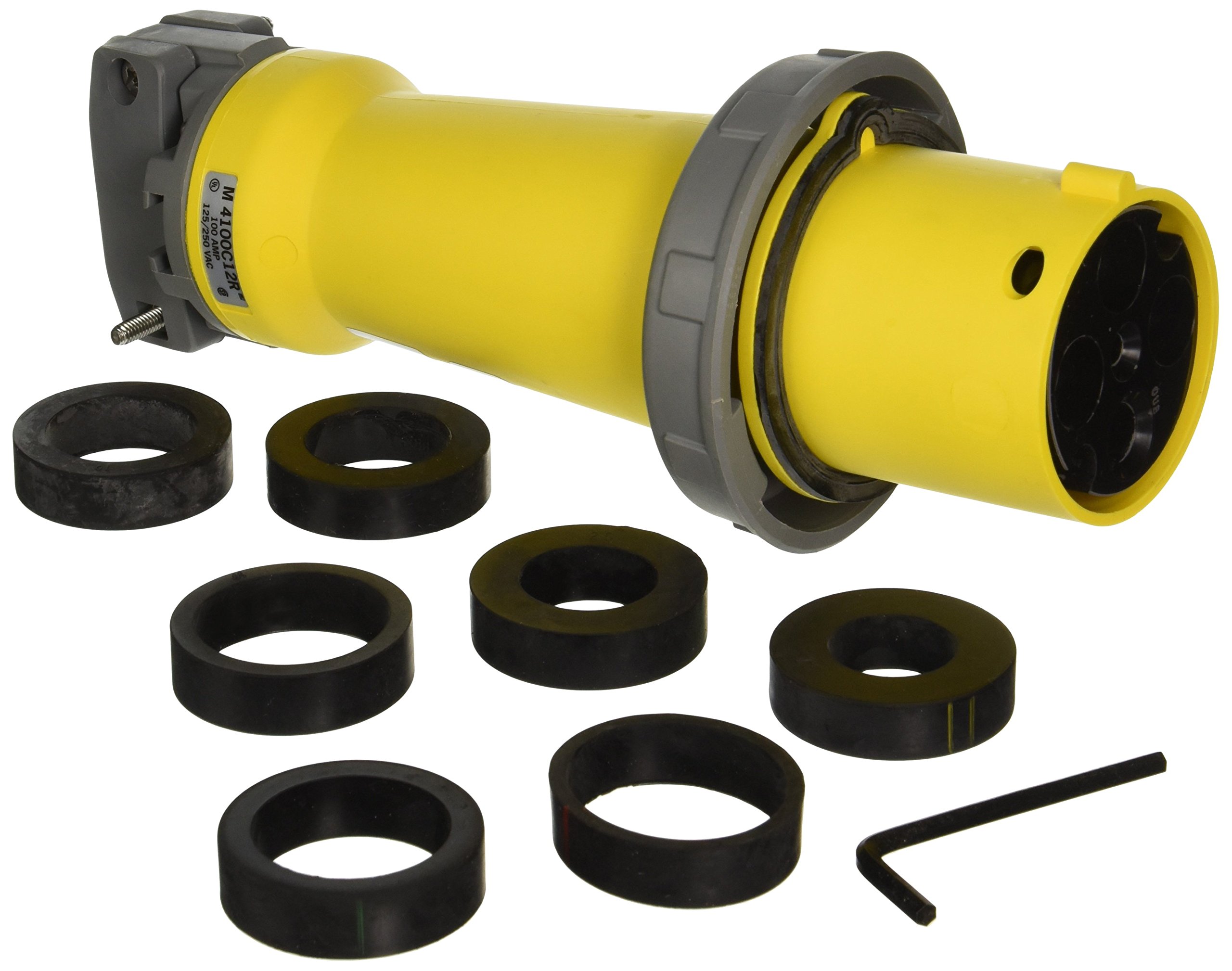 Pin and Sleeve Connector, 100A, 125/250V (M4100C12R)