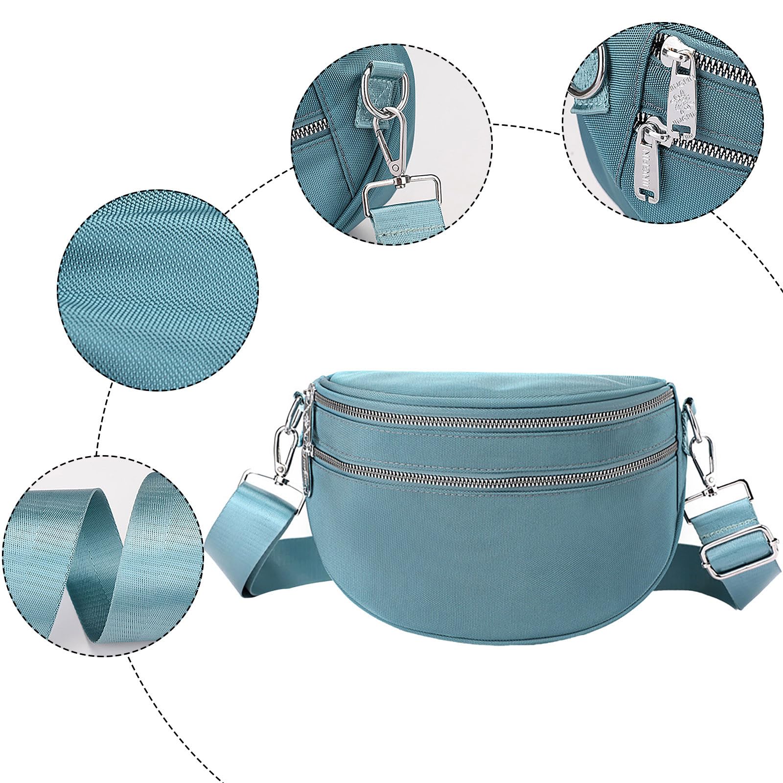 Mały Plecak Typu Crossbody Dla Kobiet I Mężczyzn, Torba Na Jedno Ramię Z Regulowanym Paskiem, Modny Uroczy