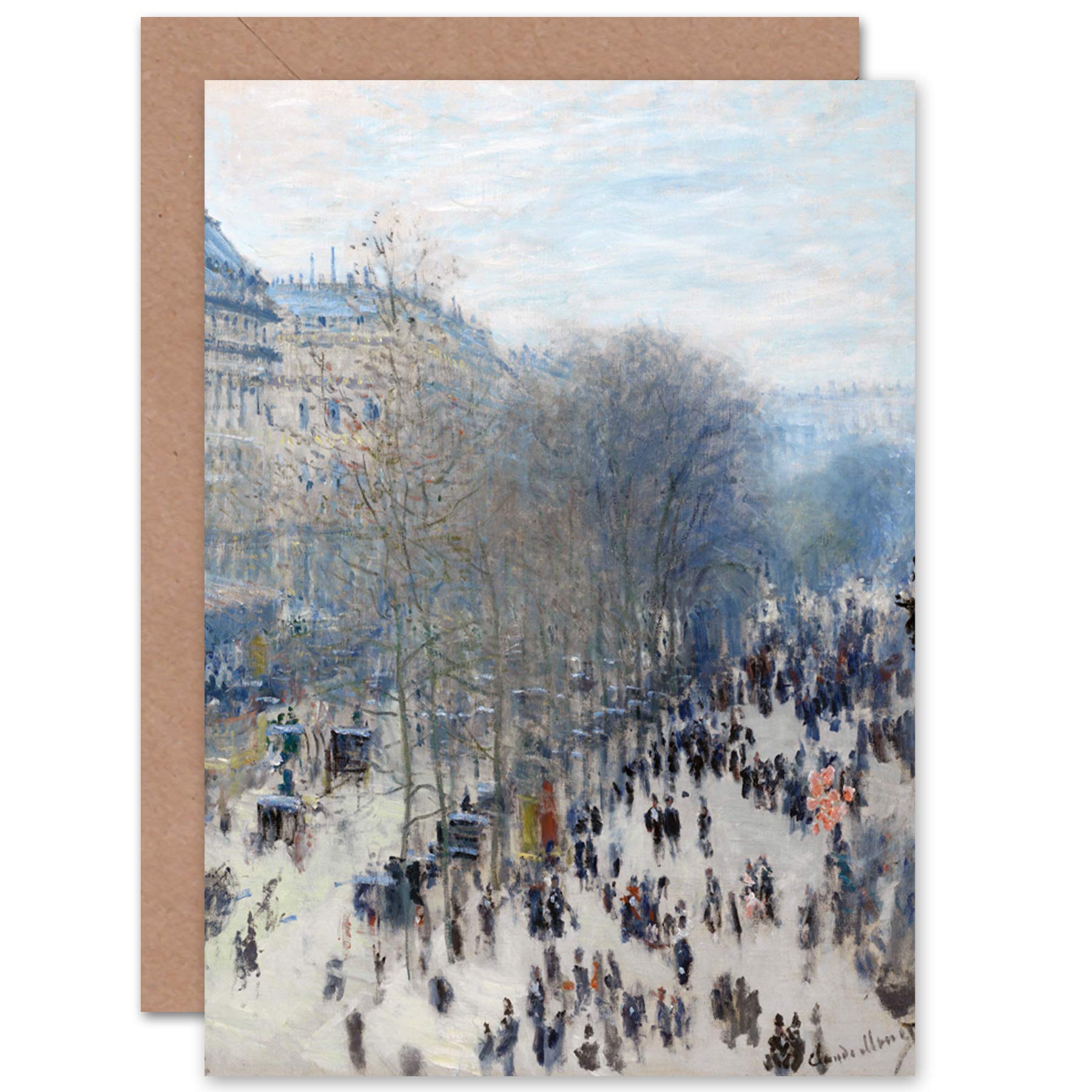 Amazon | Claude Monet Boulevard Des Capucines Fine Art Greeting
