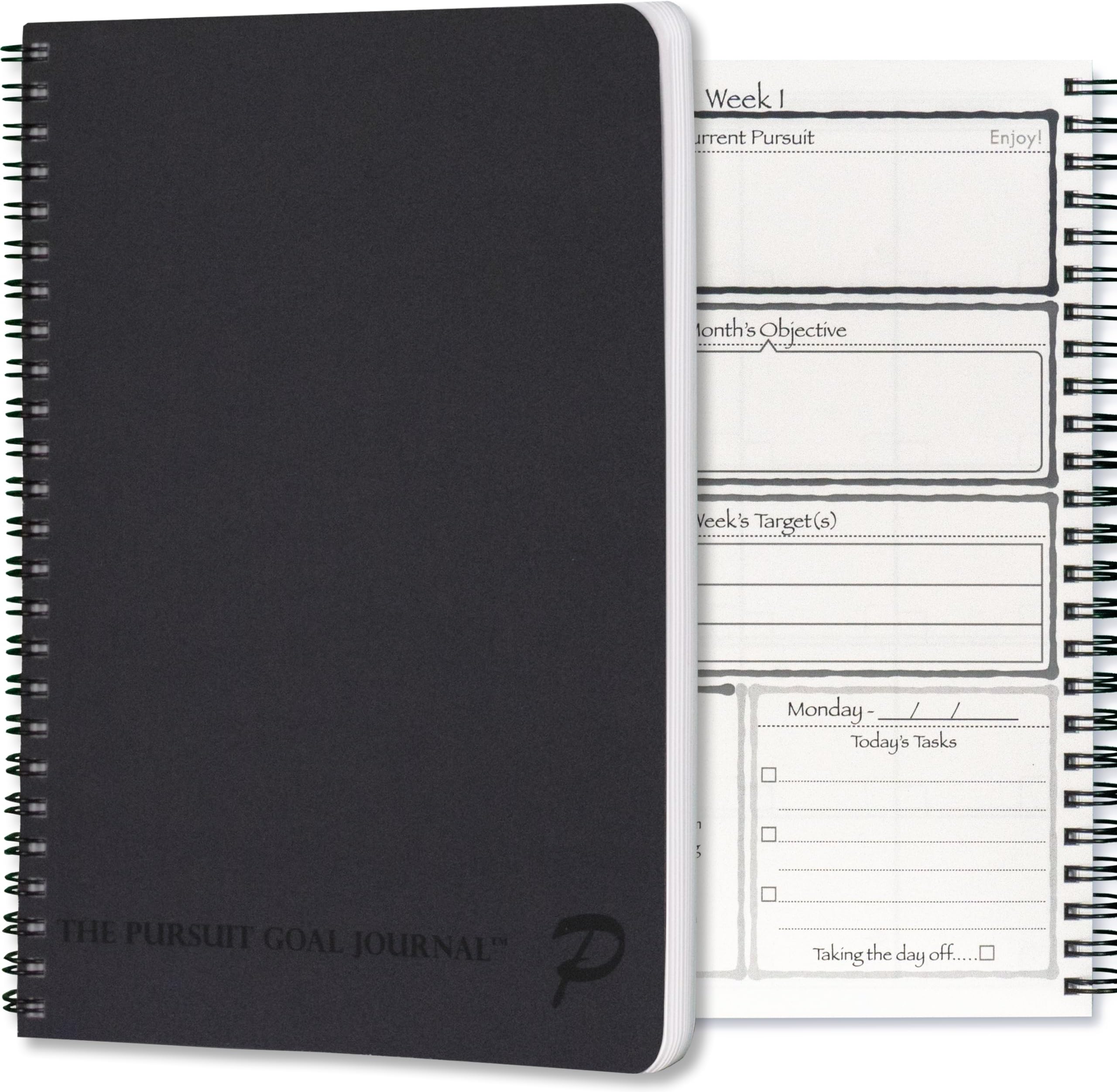Pursuit Goal Journal 6 Month Undated Productivity