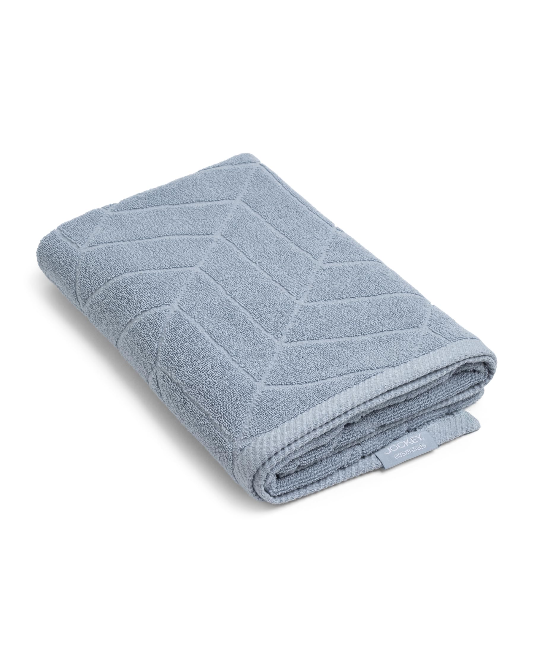 Jockey T102 Men's Cotton Terry Ultrasoft and Durable Patterned Bath Towel_Dusty Blue_Free Size-image-14