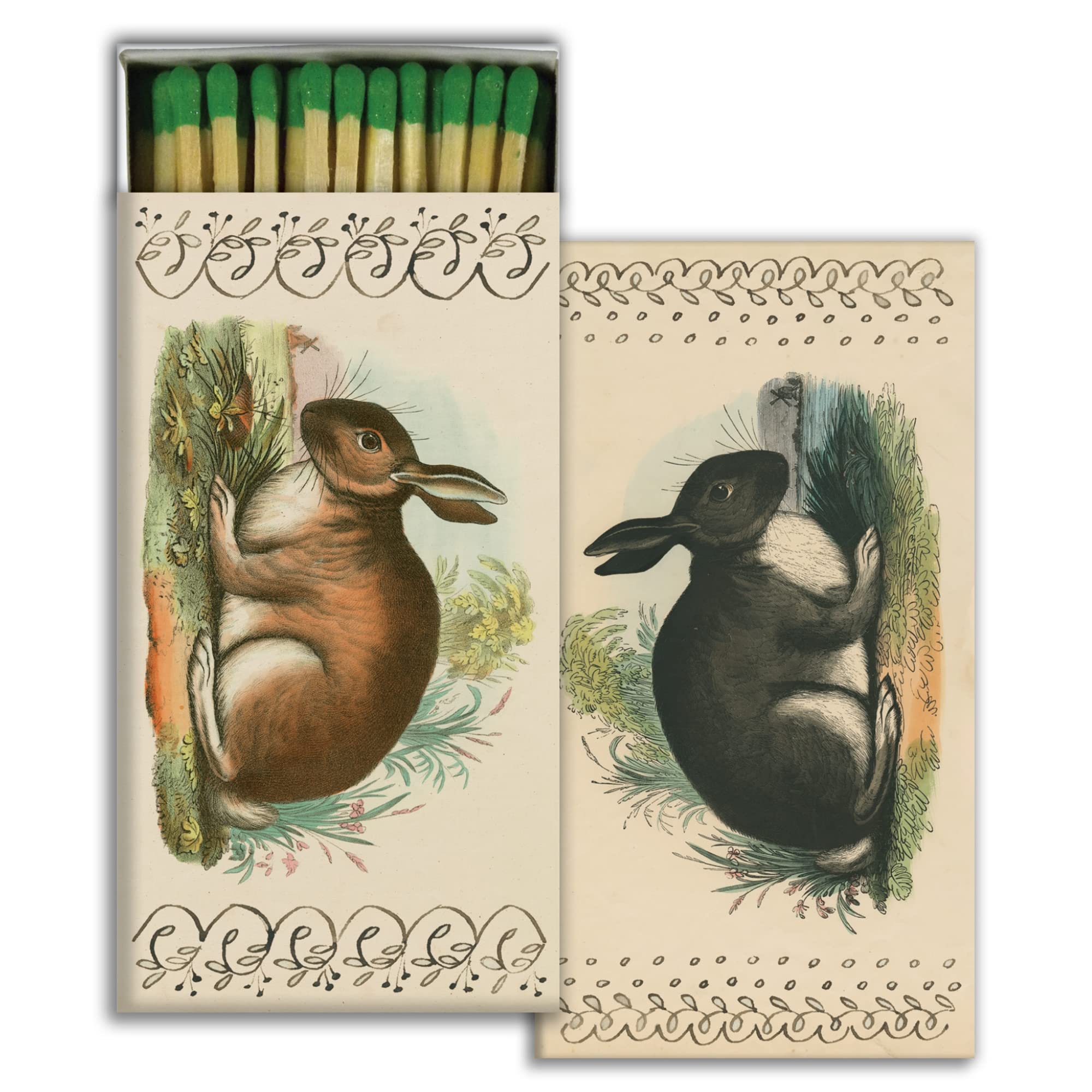 Amazon.com: Rabbits Decorative Matchbox (1) with Wooden Matches - Great ...
