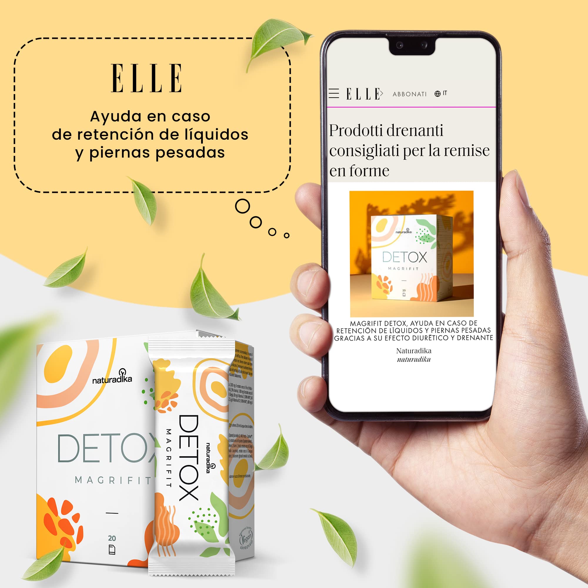 Magrifit Detox Adelgazante Potente | Retencion Liquidos | Drenantes para Adelgazar Liquidos y Perder Peso | Eliminar liquidos y grasas corporal