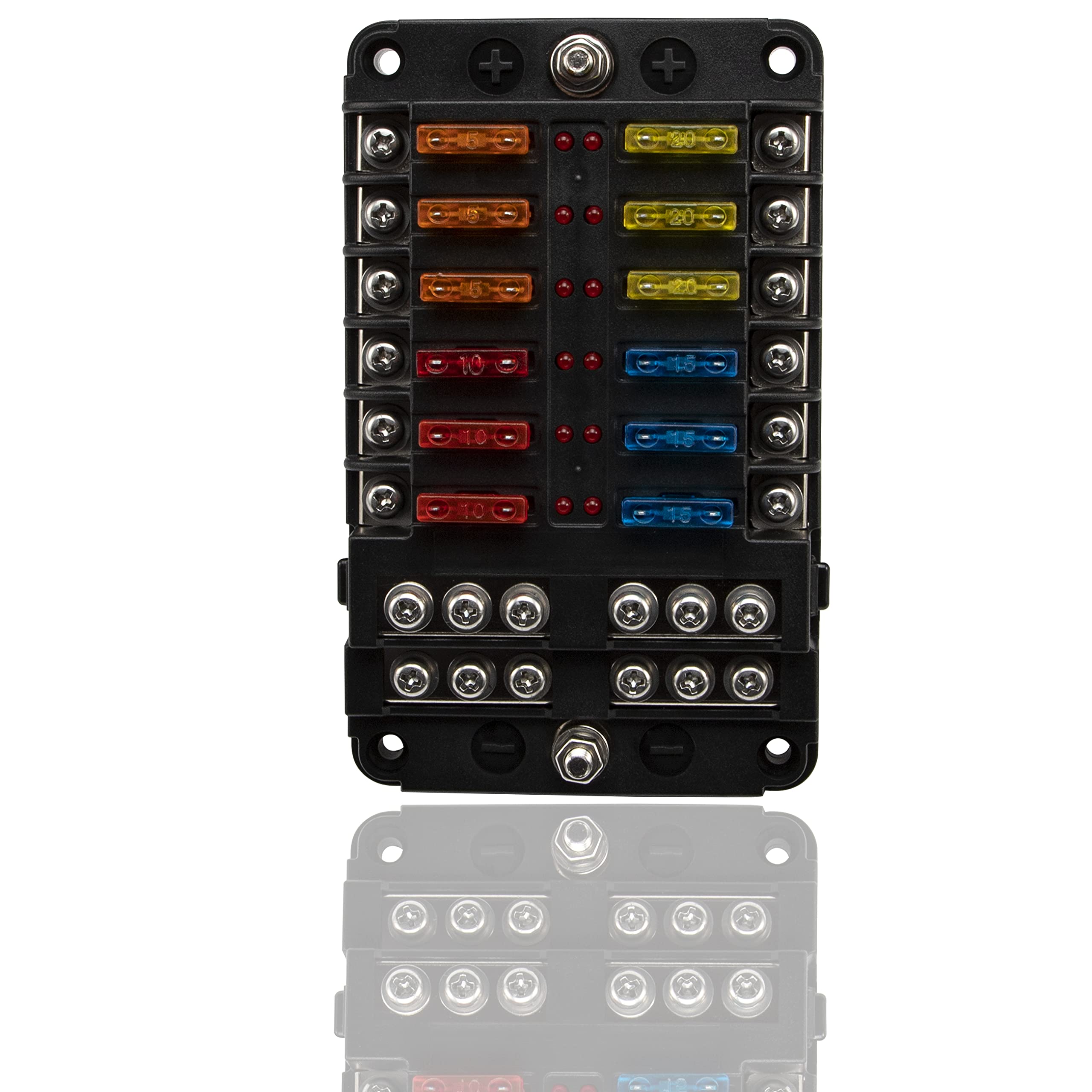 Effitnee 12V Fuse Box with Damp Proof Cover - Image 3
