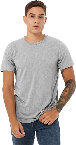 Bella Canvas Camiseta Triblend Crew para hombre