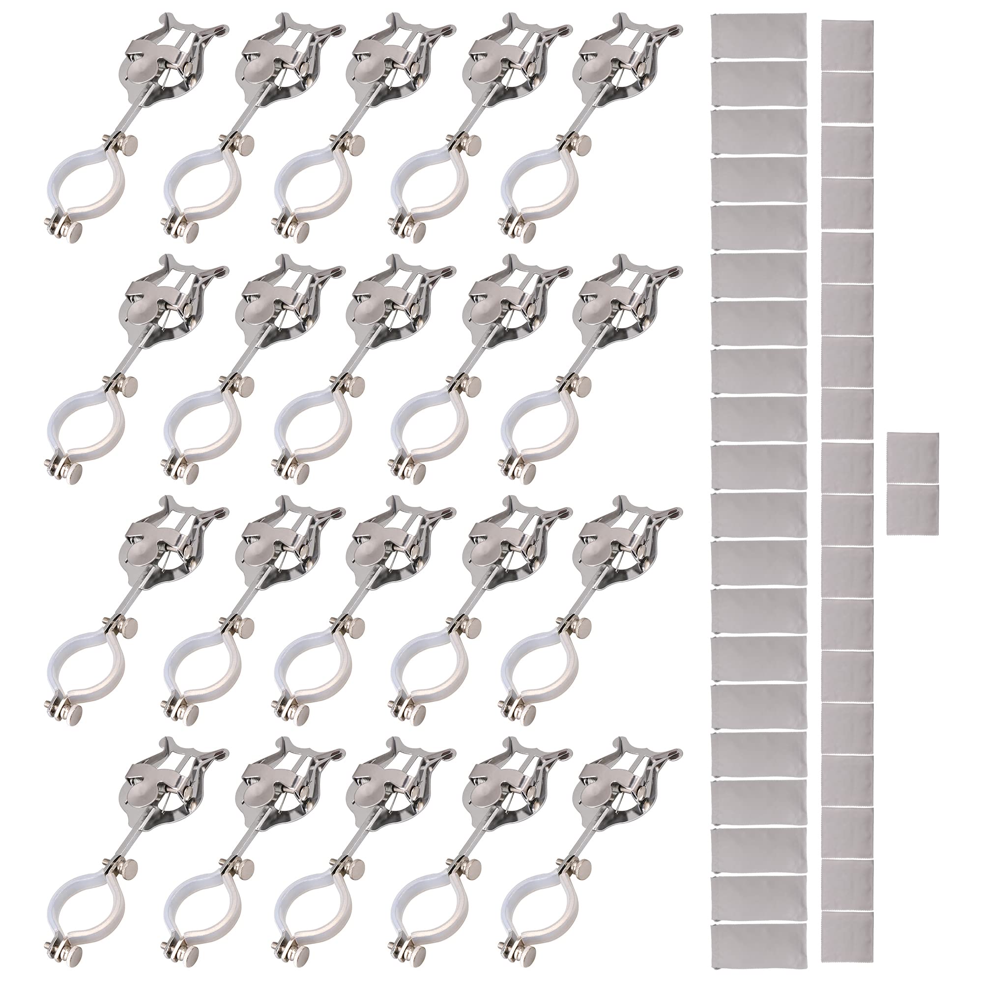 Yibuy Clarinet Marching Lyre Music Clip Holder for Music Lover 30-37mm Pack of 20