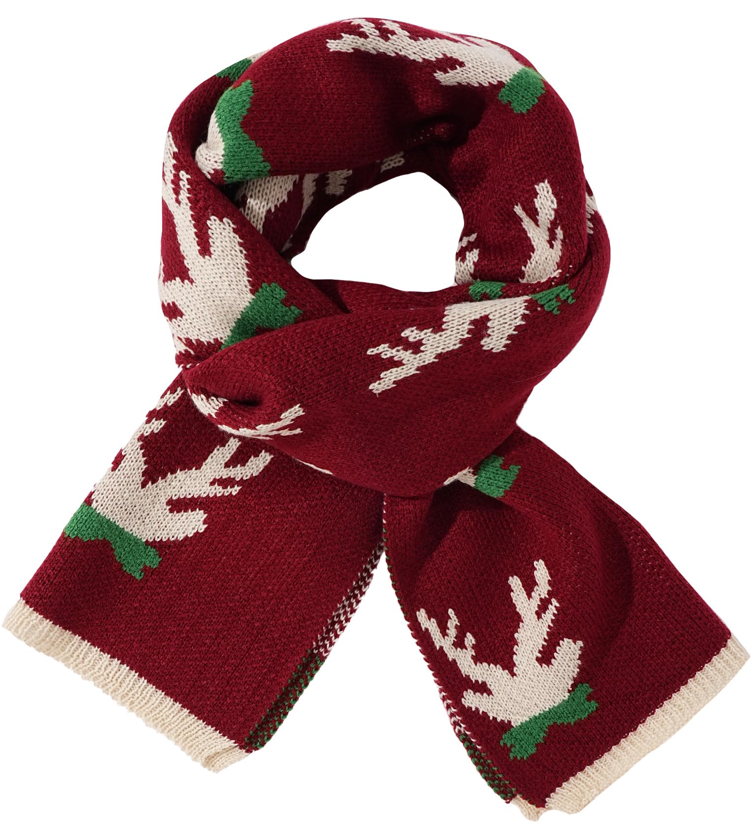 Bufanda de Navidad FEOYA de punto unisex para el invierno 8