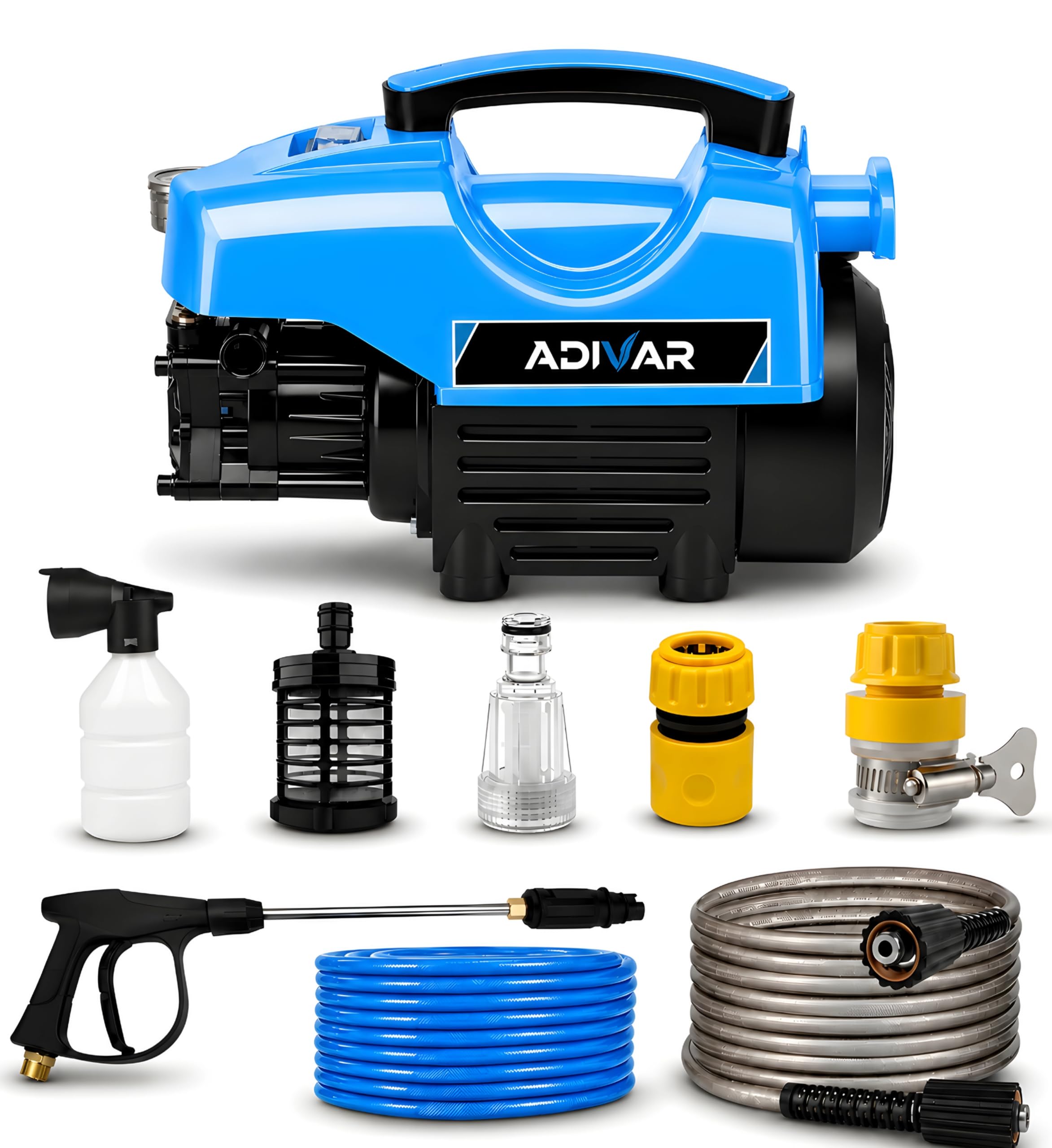 AD-180 High Pressure Washer | 2000W Motor | 180 Bar Max Pressure | 7 L/Min Flow Rate | Portable Electric Washer for Car, Bike, Solar Panal, Walkways & Home Cleaning-picture-23