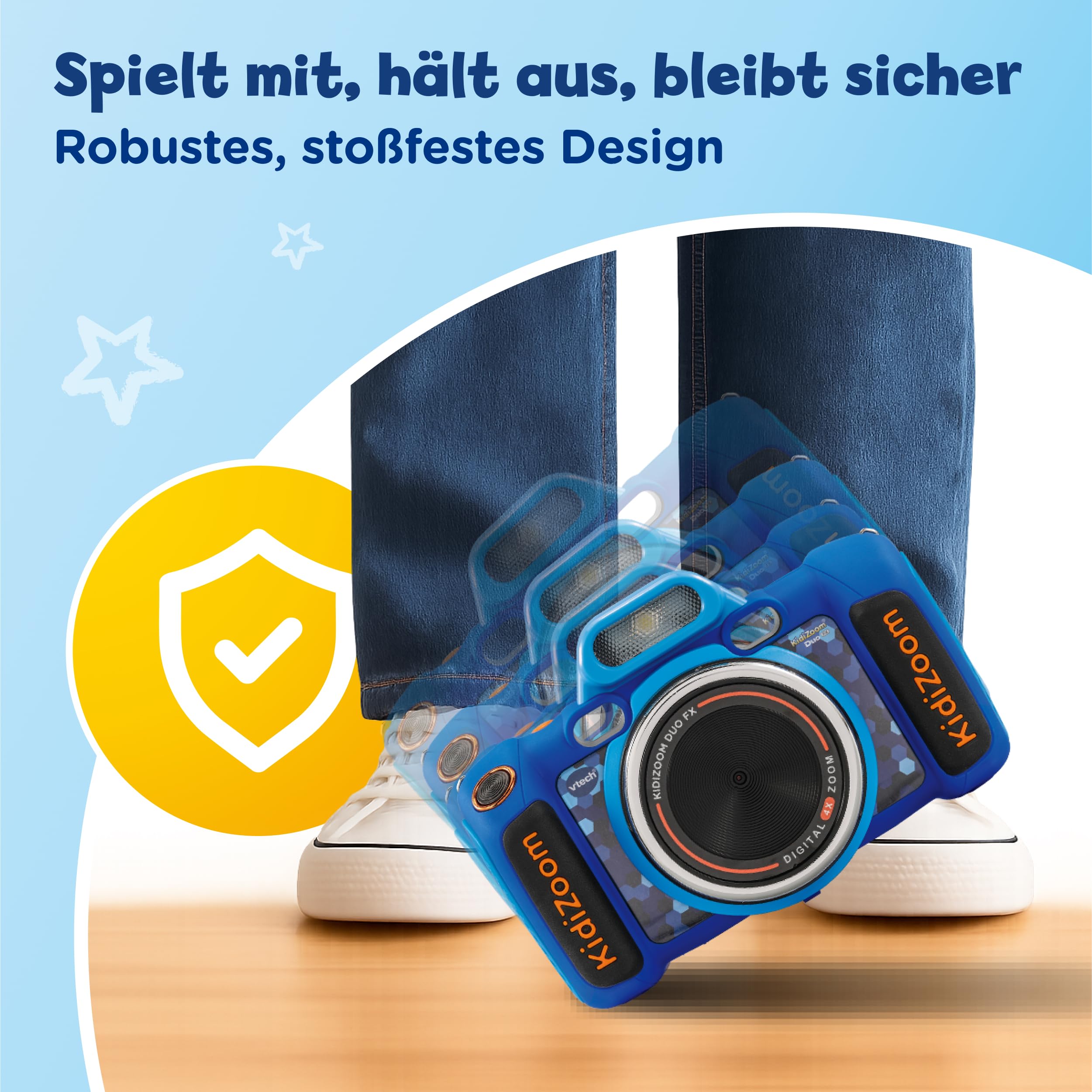 VTech KidiZoom Duo FX - Digitalkamera für Kinder mit Doppellinse