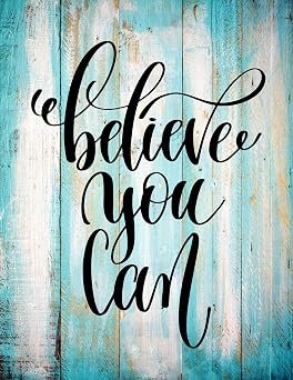 Believe You Can Inspirational Journal - Notebook - Diary for Women - Teen Girls | Motivational Quotes | Gifts for Teenage Girls - Students Lined Journals for Women to Write In