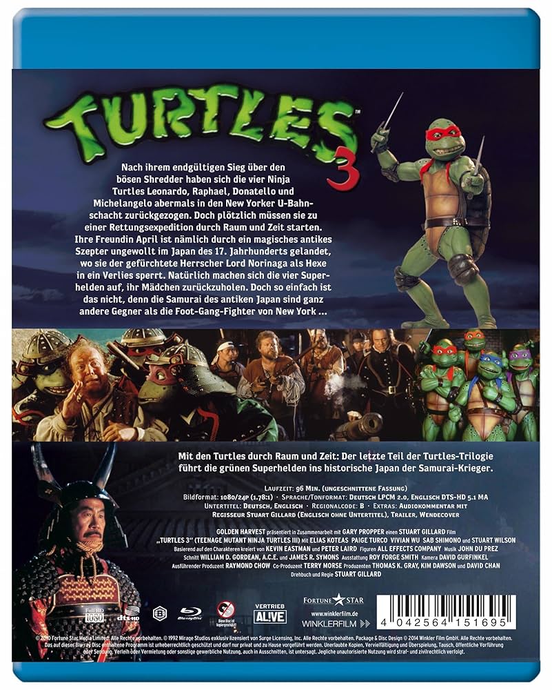 Amazon.co.jp | Turtles 3 - Ninja Turtles DVD・ブルーレイ