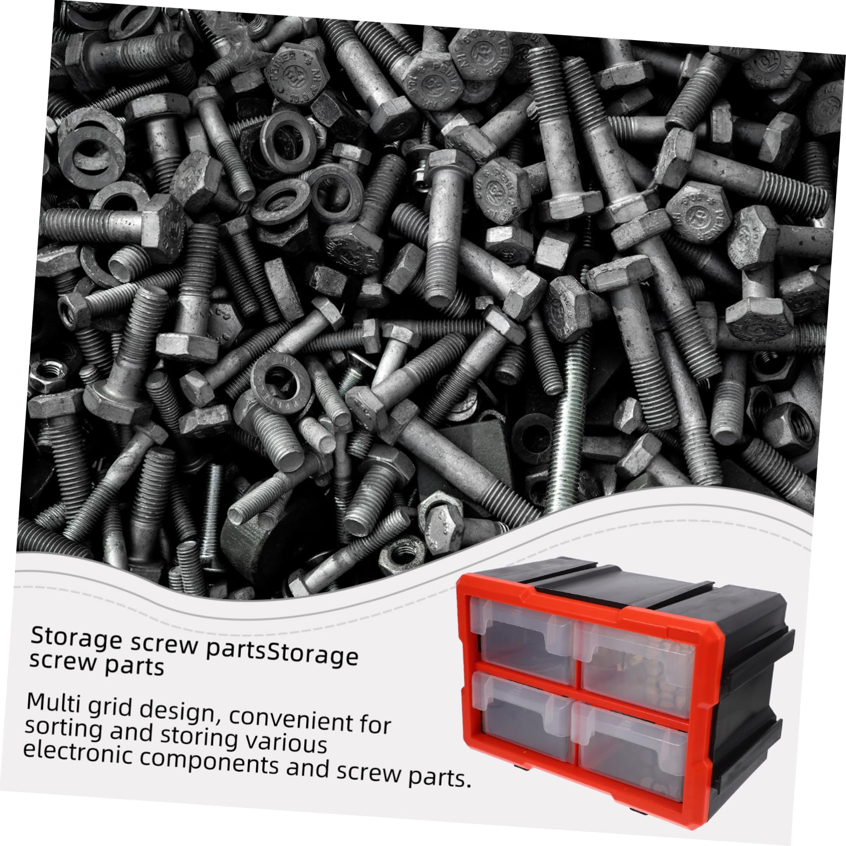 DOITOOL Baúl De Electrónica Caja De Almacenamiento Para Herramientas Organizador De Hardware