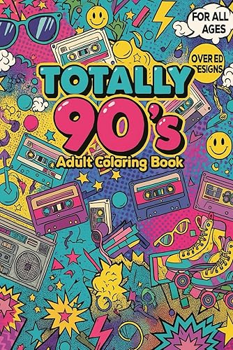 adult coloring book 90s nostalgia 90s coloring book for adults