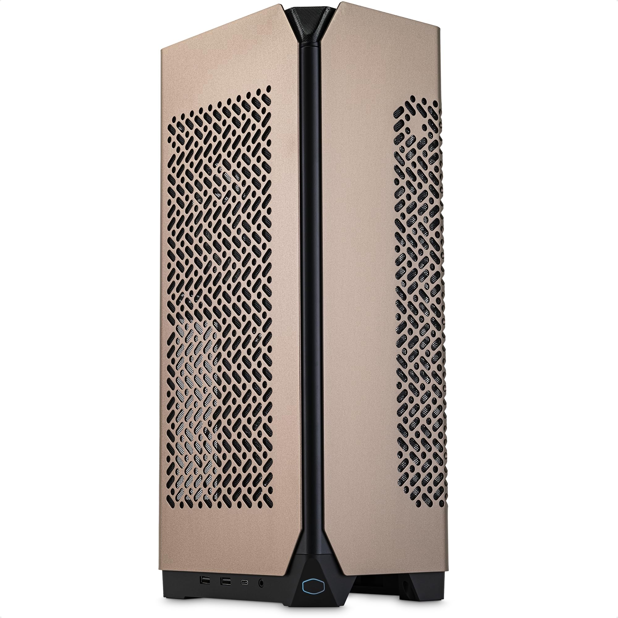 Cooler Master NCORE 100 MAX Bronze Mini-ITX SFF - Custom AIO Cooler, 850W SFX Gold ATX 3.0 Power Supply, Aluminum Panels, Easy Installation, PCIe 4.0 Riser Cable and