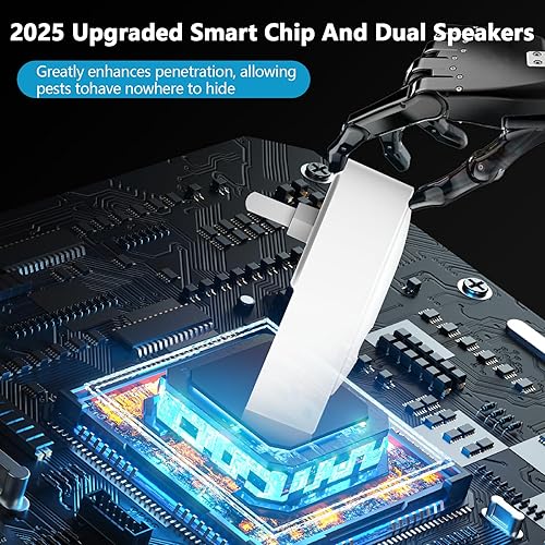 Miniatura 8 de Repelente ultrasónico mejorado 2026 y repelente de insectos para interiores, repelente ultrasónico de enchufe para roedores, cucarachas, insectos,