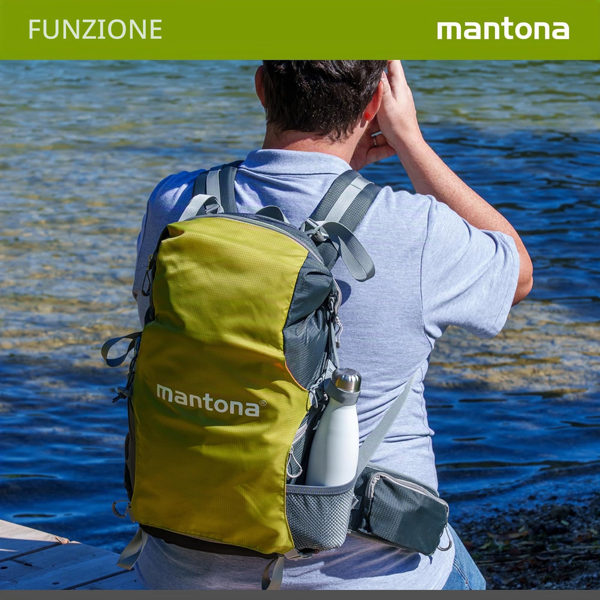 Mantona ElementsPro 30 - Zaino esterno per fotocamera DSLR o CSC