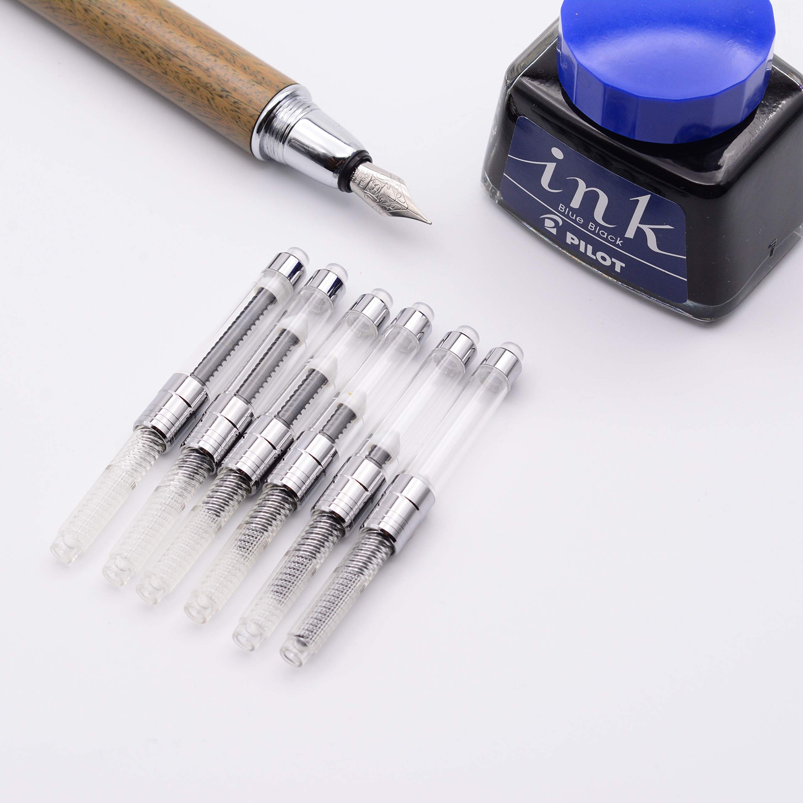 LACHIEVA LUXInternational Size Fountain Pen Ink Converter- 6 PACK