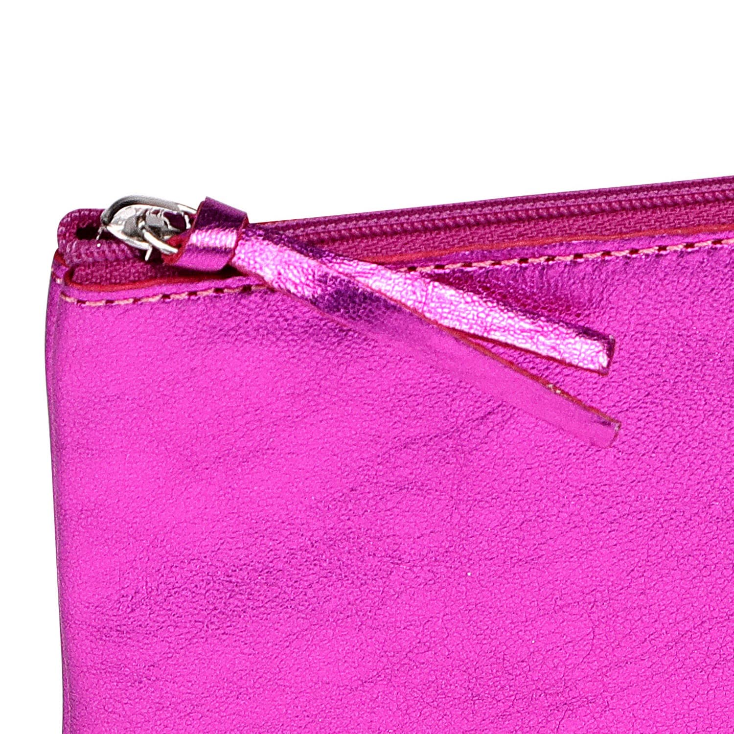 Clairefontaine Cuirisé Pencil Cases, 22 cm, Pink (Lampone), Raspberry, 22 centimeters - Image 3