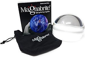 Magnabrite Bright Field Dome Magnifier 3.5 Inch with Powerful Magnetic Base