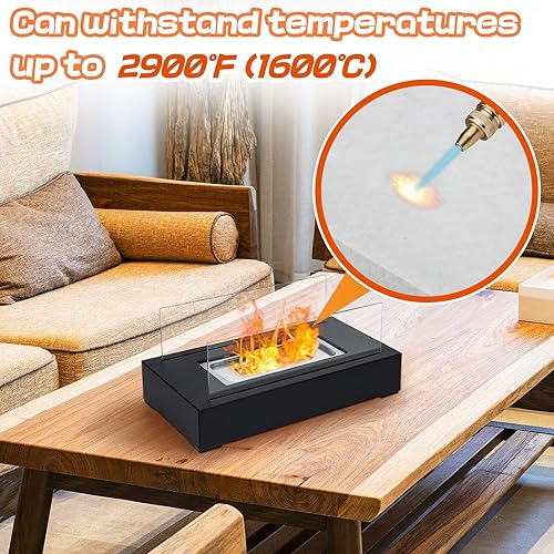 Miniatura 8 de MADHOLLY Lana de cerámica para hoguera portátil de mesa para extender el tiempo de combustión, esponja de mecha de lana de cerámica de alta calidad,