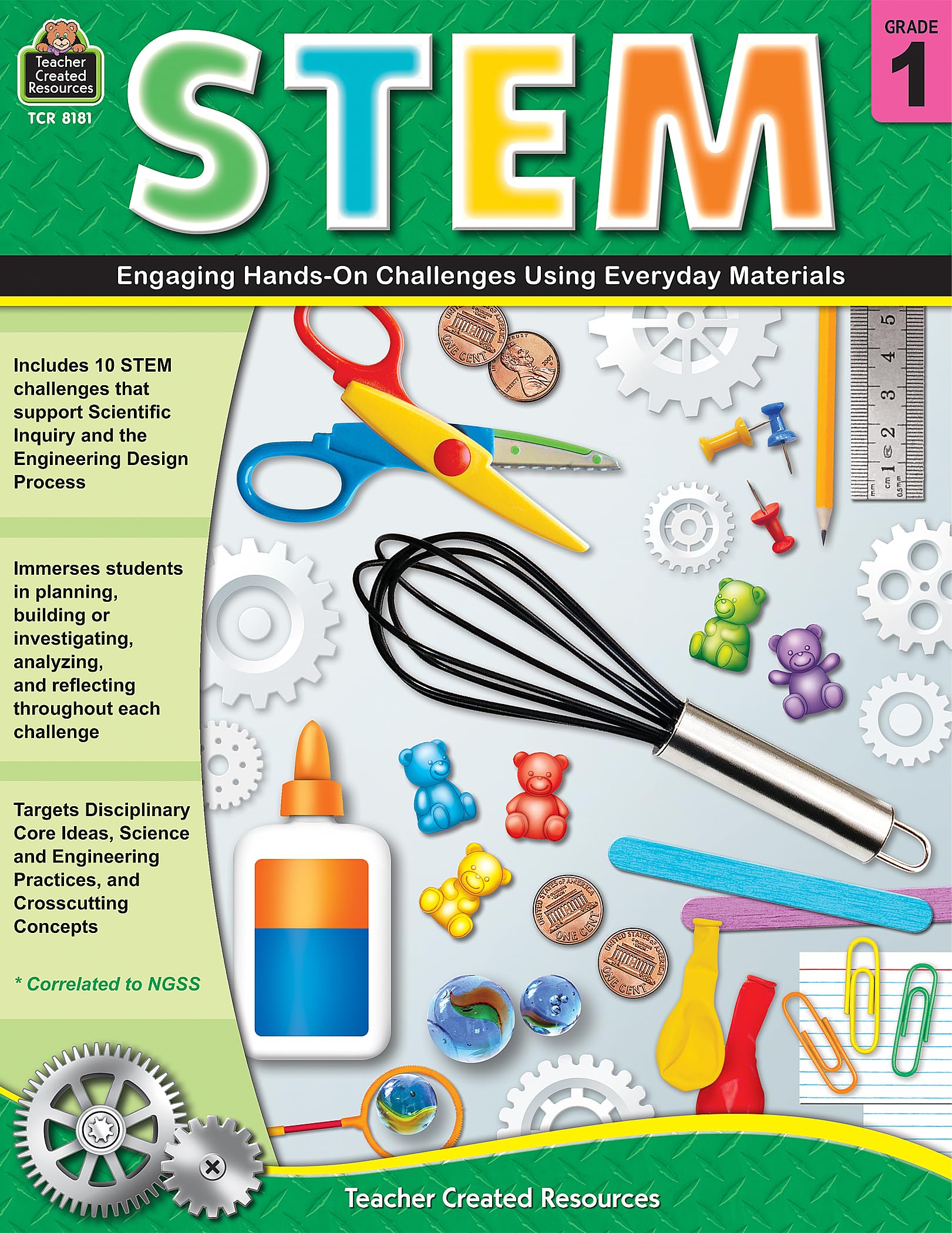 STEM: Engaging Hands-On Challenges Using Everyday Materials, Grade 1 from Teacher Created Resources