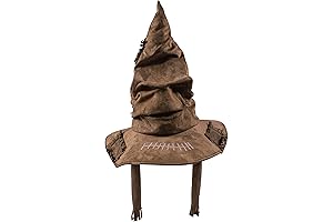 Harry Potter Sorting Hat Deluxe Costume Accessory Adult Size Character Dress Up Headwear, Brown
