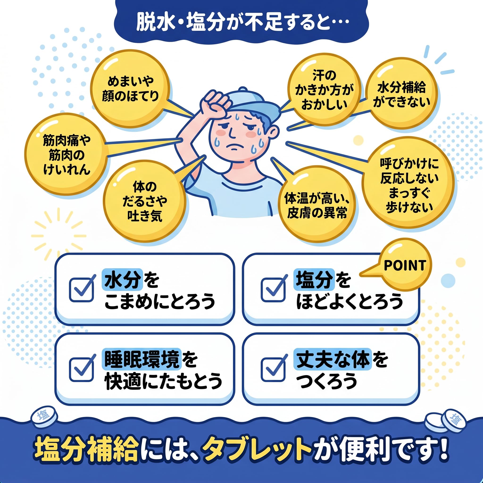 Amazon.co.jp: カバヤ 塩分チャージタブレッツ スポーツドリンク味