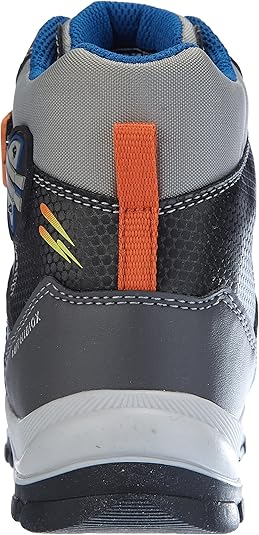 Geox b flanfil boy b abx baby-boys ankle boot, black/orange