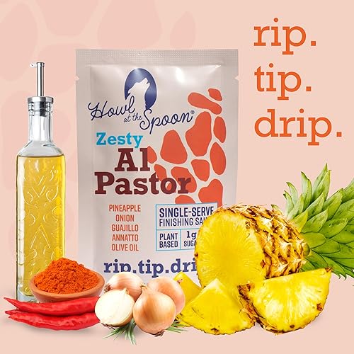 Vista 30 de Howl at the Spoon 's Lemon Dill 6-pack - Salsa de una sola porción, sabor versátil para pescado, pollo, tofu, ensaladas. Todo natural sin