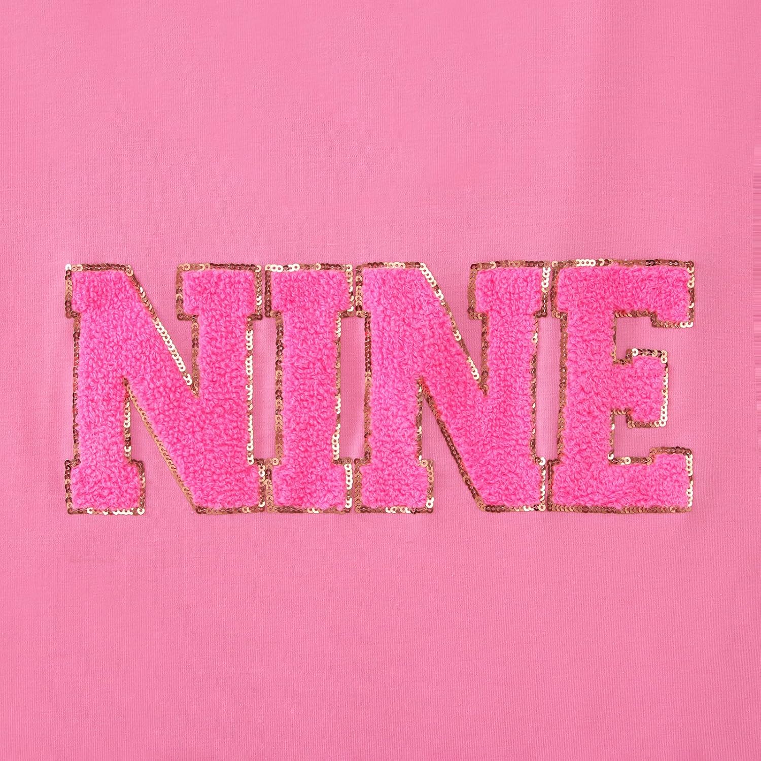 Toddler Baby Girls Birthday Outfit 2nd 3rd 4th 5th 6th 7th Bday Party Sweatshirt Chenille Patch Long Sleeve Shirt - Image 4