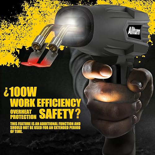 Vista 15 de Allturn Soldador de plástico, kit de soldadura de plástico 2 en 1, pistola de soldadura de grapas calientes, kit de reparación de parachoques