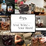 Dragon Glassware Verres à vin, sans ardeur avec des doigts, 475ml, Ensemble de 2