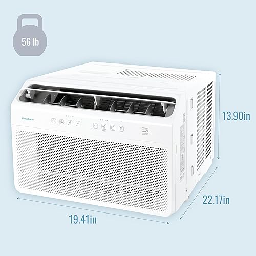 Miniatura 4 de Keystone Energy Star - Aire acondicionado inversor montado en ventana de 8,000 BTU con calor suplementario, unidad de aire acondicionado de ventana