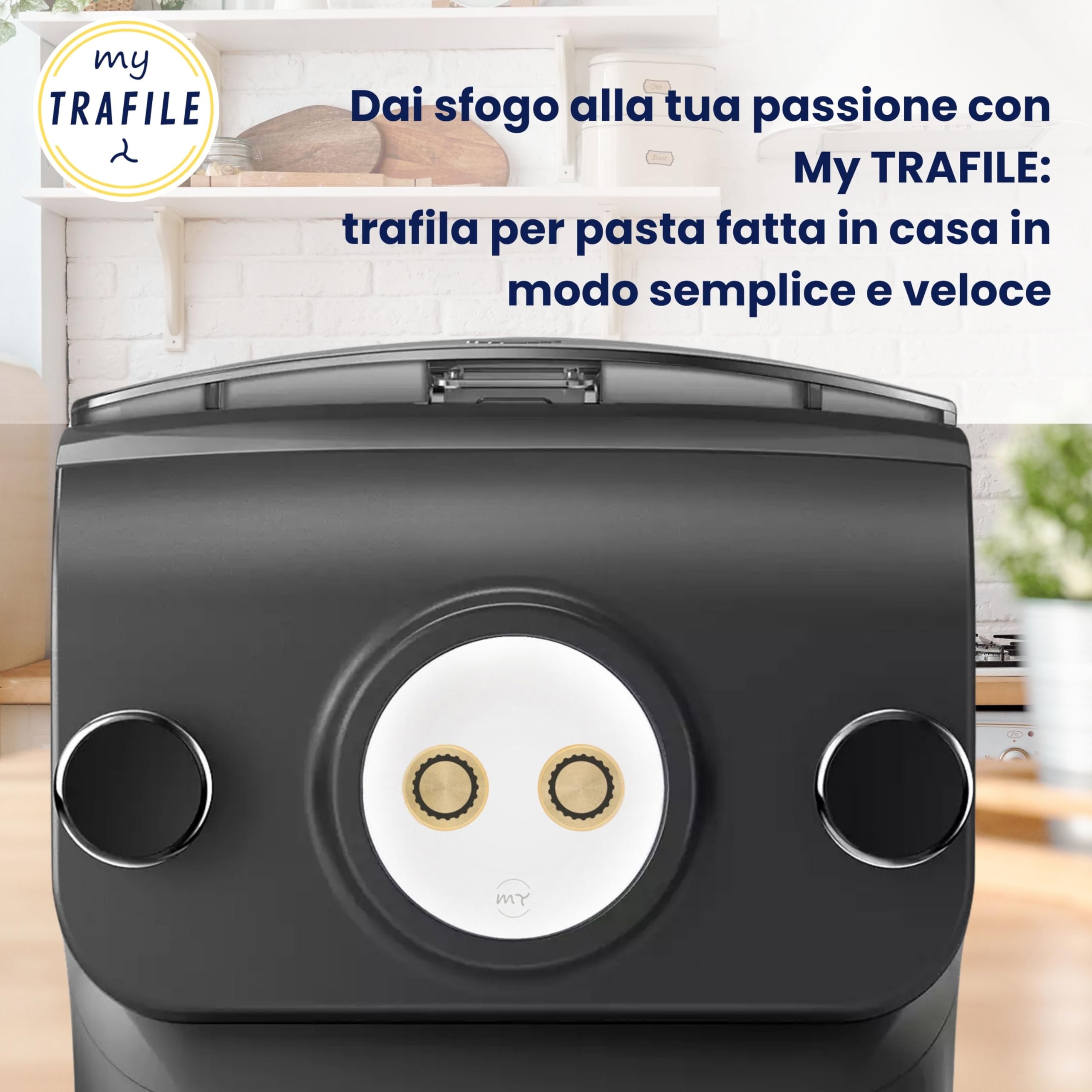 My Trafile - Trafila Linea Pro N° 80 Rigatoni 15 mm in POM con inserti professionali compatibile con Philips Pasta Maker Avance/7000 series