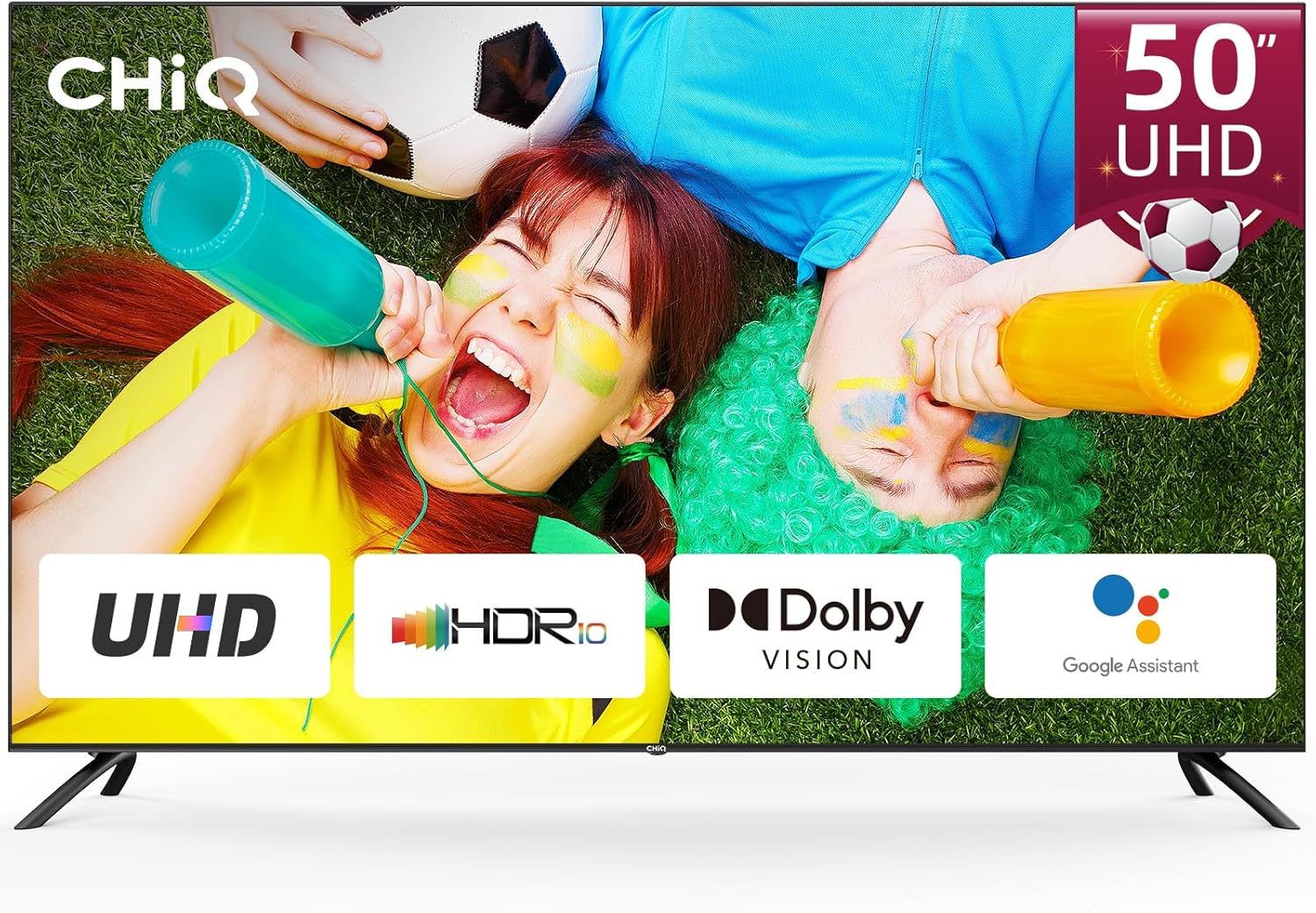 CHiQ Smart TV U50H7A, 50 pollici (126 cm) televisori, Android 9.0 TV, UHD, 4K, WiFi, Bluetooth, Google Assistant, Netflix, Prime Video, 3 HDMI, 2 USB CHiQ Smart TV U50H7A, 50 pollici (126 cm) televisori, Android 9.0 TV, UHD, 4K, WiFi, Bluetooth, Google Assistant, Netflix, Prime Video, 3 HDMI, 2 USB