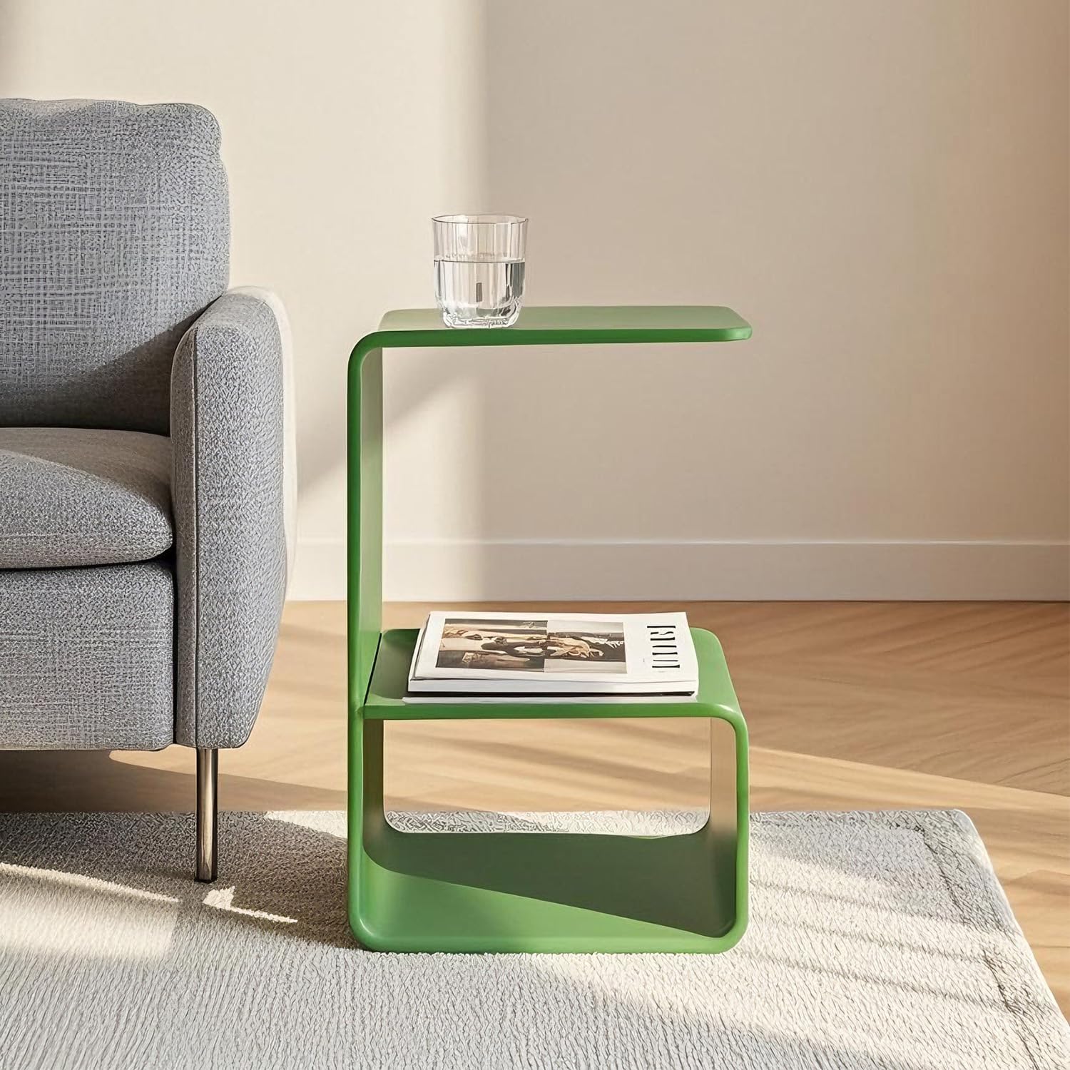 Acrylic 24" Small Table-Multipurpose Modern Furniture for Use as Lap desks, Acrylic Side Table or End Table in Living Rooms, Bedrooms and Offices: 13.7" D x 13.7" W x 21.6" H.