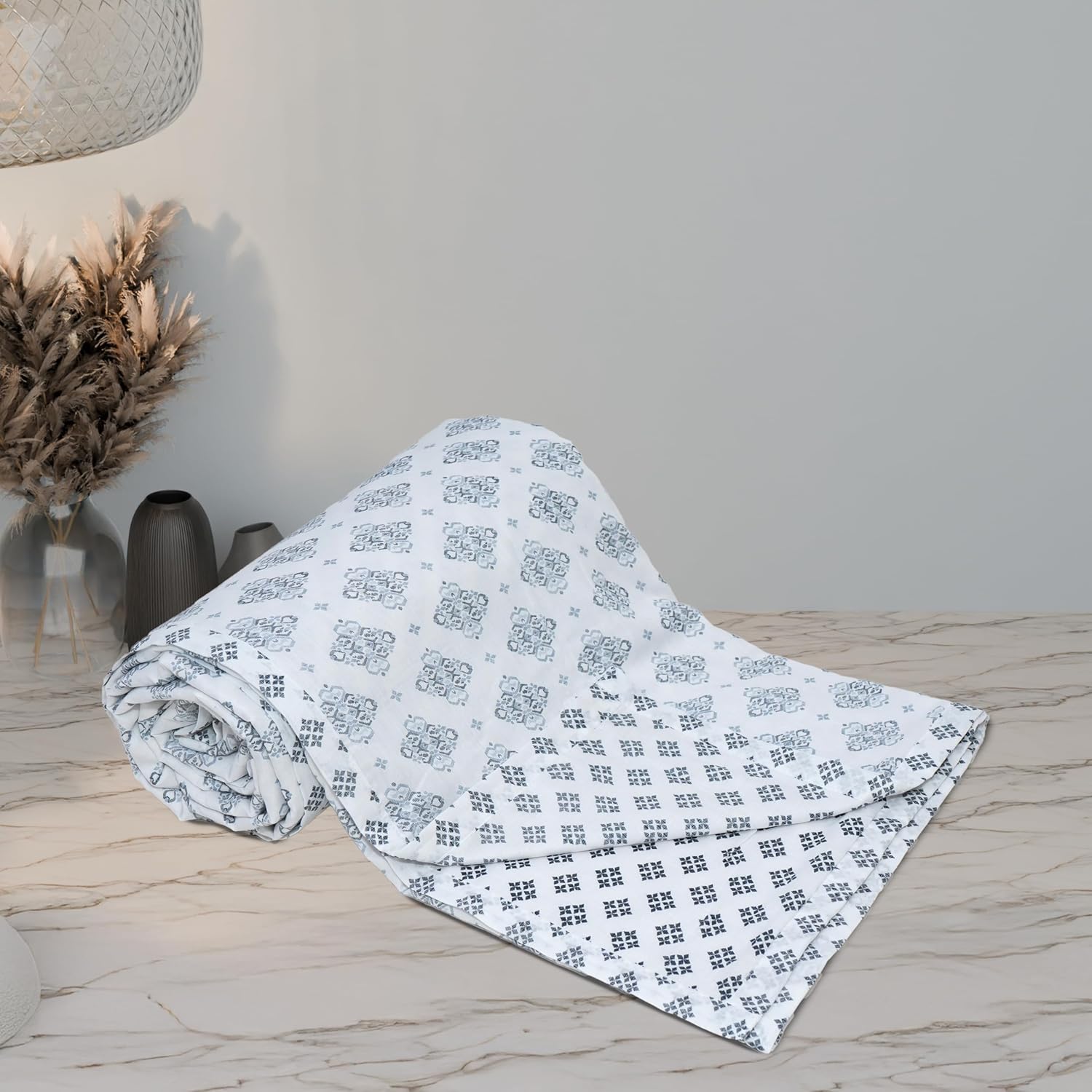 Florida Cotton Reversible Dohar for Double Bed – 220×240 cm | All-Season Lightweight Blanket | Soft Summer AC Dohar | 100% Cotton Bedding (Double, Diva Black) Florida Cotton Reversible Dohar for Double Bed – 220×240 cm | All-Season Lightweight Blanket | Soft Summer AC Dohar | 100% Cotton Bedding (Double, Diva Black)