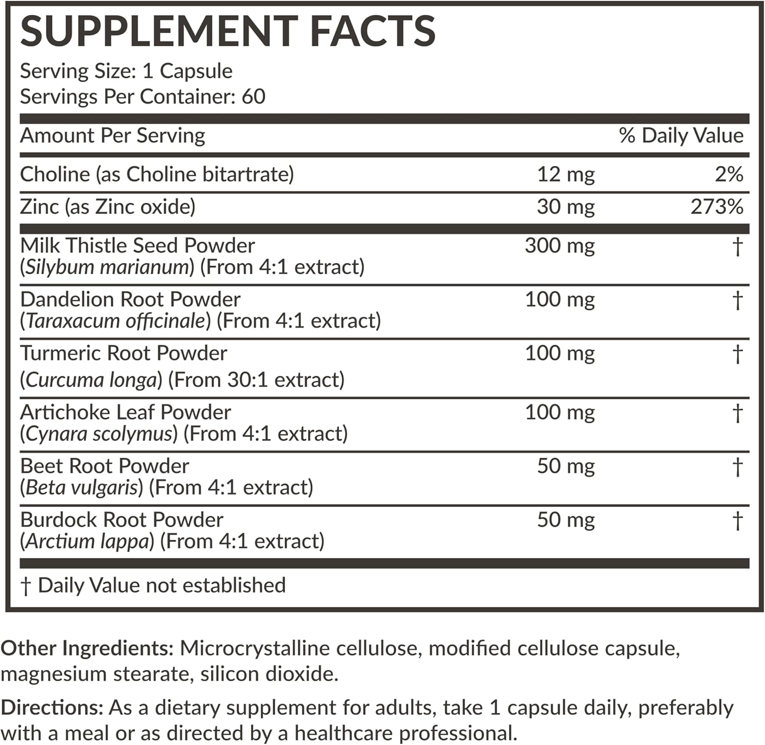 Futurebiotics Liver Detox Advanced Detox & Cleanse Formula Supports Healthy Liver Function with Milk Thistle, Dandelion Root, Turmeric Artichoke Leaf, & More, Non-GMO, 60 Vegetarian Capsules 60 Count (Pack of 1) image 5 of 5 B0CCZ24TGB