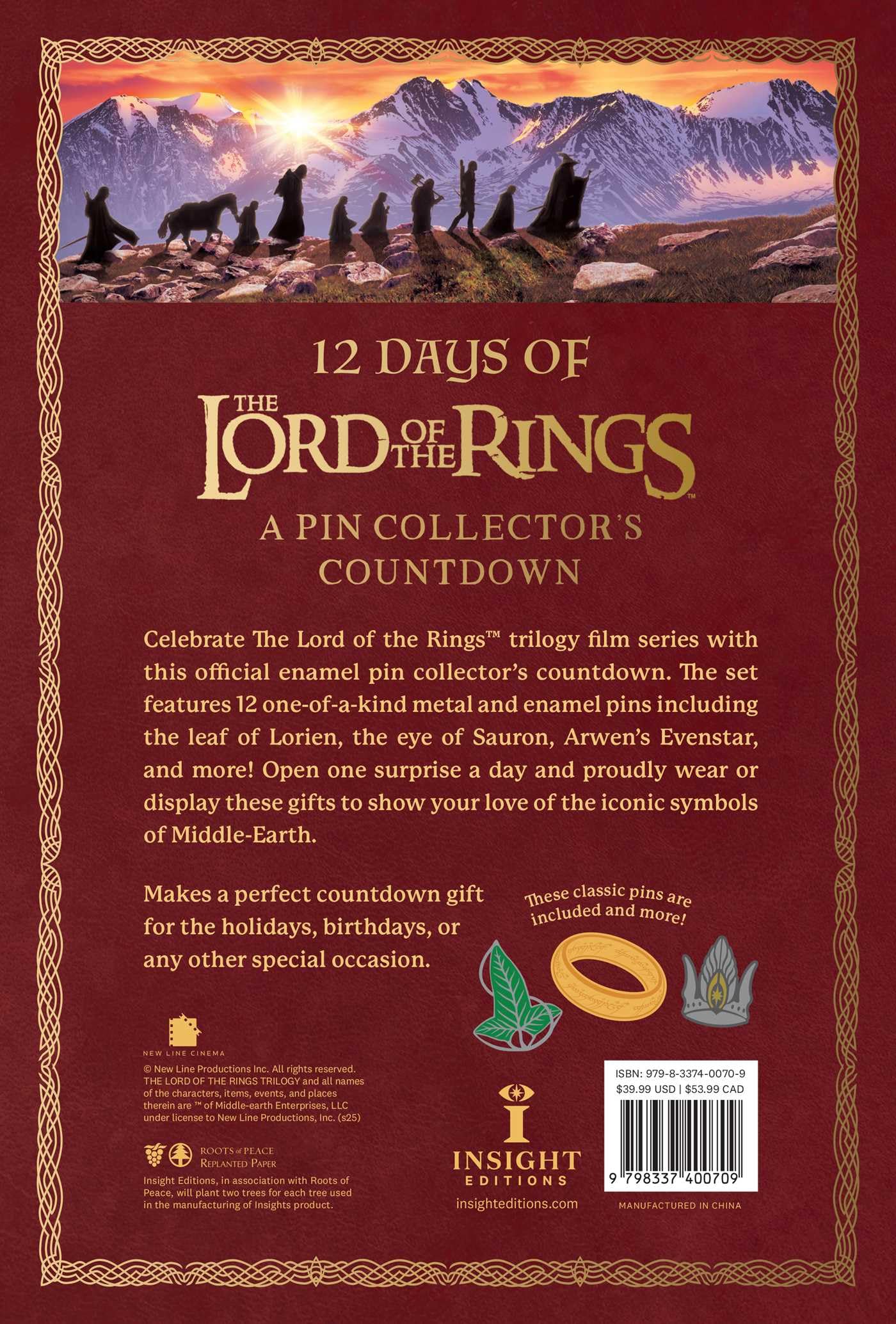 12 Days of The Lord of the Rings: A Pin Collector's Countdown